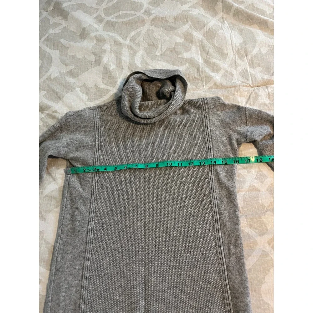 LOCKHART Grey 100% Cashmere Turtleneck‎ Sweater Women's Size S